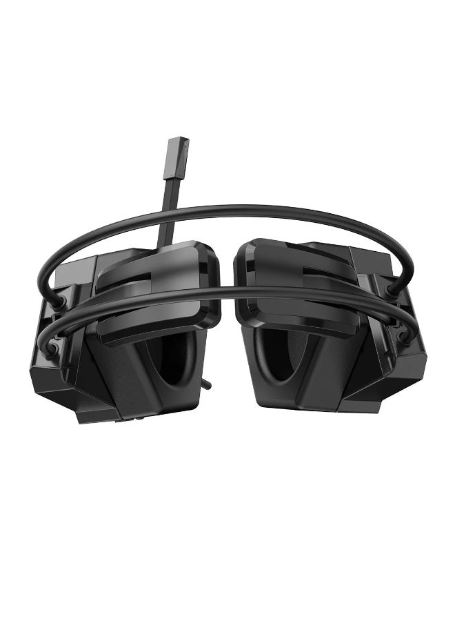 onikuma X20 Wired Professional Gaming Headset with Noise Cancelling Microphone, 7.1 Surround Sound , RGB Lighting, 50mm Precision Drivers, 3.5mm connection , Stereo Surround Sound, Comfortable Over-Ear Design for PC and Laptops (Black) - Image 4